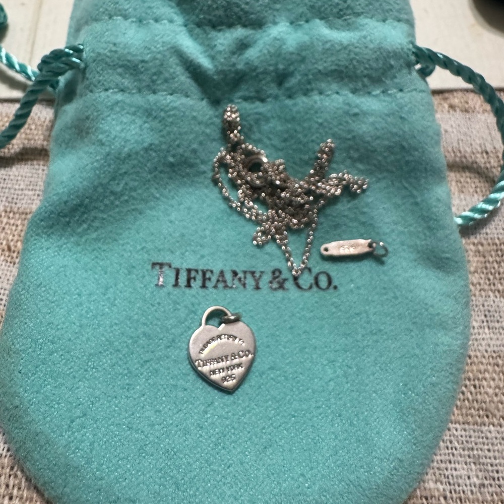 Tiffany & Co. Mini Silver Heart Tag Pendant